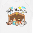 thumbnail image 4 of Inktastic Feliz Navidad Cute Nativity Scene Boys or Girls Baby Bodysuit, 4 of 5