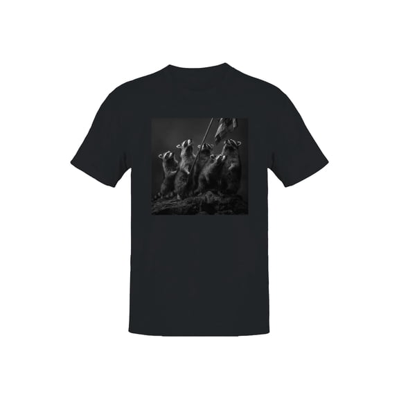 Raccoons United: Patriotic Stance Men's T-shirt
