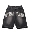 thumbnail image 4 of Pantalones cortos de mezclilla para hombre, ropa informal con estampado de calavera personalizada, estilo gótico, punk, hip-hop, moda coreana y2k, 2024, 4 of 5