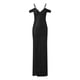 thumbnail image 5 of Vestido de fiesta con lentejuelas para mujer 2025: vestido de cóctel midi cruzado, frente fruncido brillante, poliéster para fiestas/veladas., 5 of 6