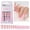 16, variant on KUFptva 30pcs Glossy French Tip Press On Nails Long Square Shape Stick on Nails Manicure Glossy Acrylic False Nails For Women