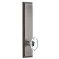 thumbnail image 2 of Grandeur 814061 Fifth Avenue Solid Brass Tall Plate Passage Door Knob Set - Chrome, 2 of 7