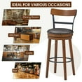 thumbnail image 2 of Spaco Set of 2 30.5 Inch Swivel Pub Height Bar Stool, Bar Height Stools, Counter Height Bar Stools for Kitchen, Dining Room, 2 of 8
