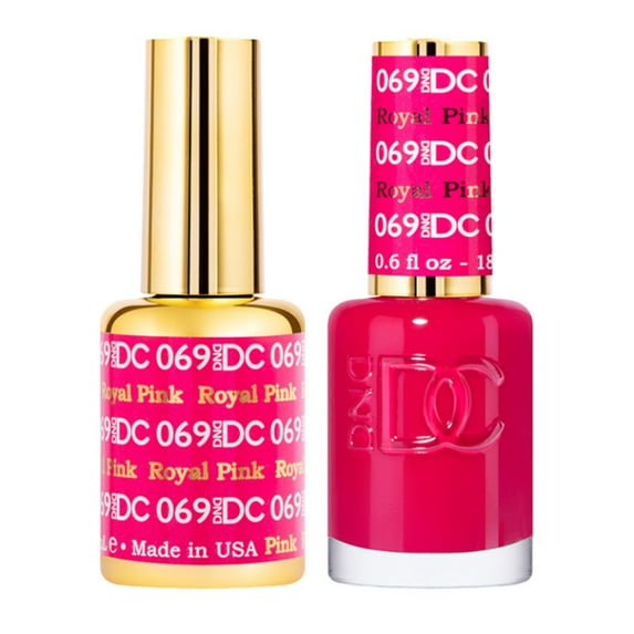 Royal Pink #069 & Matching Polish Set - DND Gel & Lacquer
