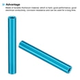 thumbnail image 4 of 6pcs M3 Aluminum Spacers,M3 Metal Spacer Aluminum 3mm ID x 5mm OD x 35mm L Threaded Spacer for RC Car Drones,Blue, 4 of 6
