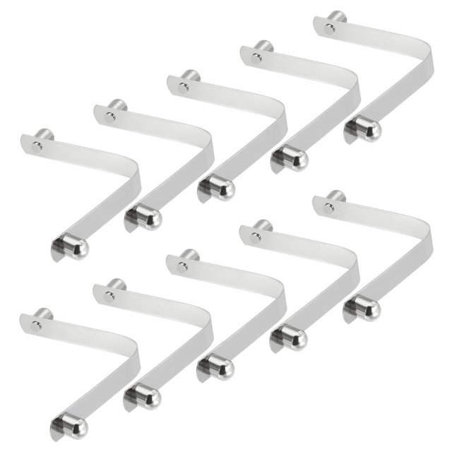Unique Bargains 10x8mm Kayak Paddle Snaps, Hollow Button Double Pins Lock Tube Spring Clips for Tent Pole, 10 Pack