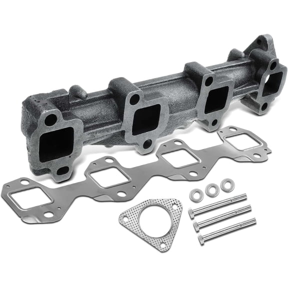 A-Premium Left Engine Exhaust Manifold Kit W/Gaskets & Bolts & Washers [8Cyl 6.6L] Compatible with Chevrolet Silverado Express & GMC Sierra Savana 2500 3500 4500 HD Classic & Workhorse & More