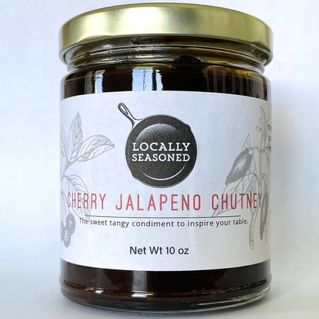 Chutney - Cherry Jalapeno Chutney - 10 oz - made by Locally Seasoned