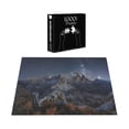 thumbnail image 5 of Ambesonne Night Jigsaw Puzzle, Italy Mountains Milky Way, Heirloom-Quality Fun Activity for Family Durable Cardboard, 1000 pcs, Dark Blue Redwood Tan, 5 of 5