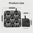 thumbnail image 3 of Skull With Peony Rose Foldable Seat Cushion for Bleachers, Stadium Seats, Camping & Outdoor Events, Portable Lightweight Pad with Carabiner, 3 of 6