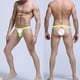 thumbnail image 5 of Jumpingount Hollow Out Mens Pouch Open Hip G String Tangas Ropa interior Calzoncillos de cintura baja Type2 NO2, 5 of 6