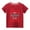 Red, variant on Wavsuf Kids Short Sleeve T-Shirt Summer Solid Printed Casual Red Shirts Size 4 Years