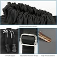 thumbnail image 2 of Qoosea Drawstring Backpack Waterproof String Gym Sports Bag with Shoe Compartment Side Mesh Pockets for Women Men, 2 of 6
