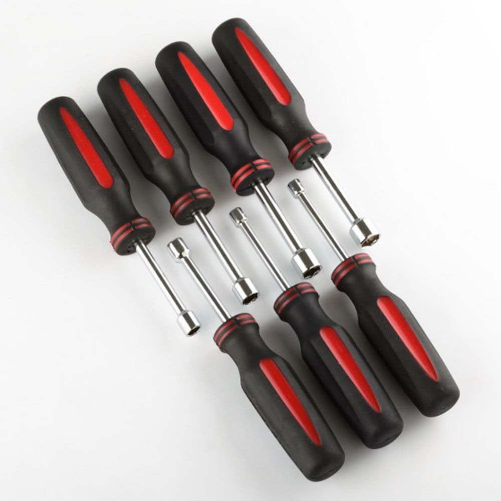 7 Piece 7" Nut Drivers Set Metric Sizes 5mm, 6mm, 7mm, 8mm, 10mm