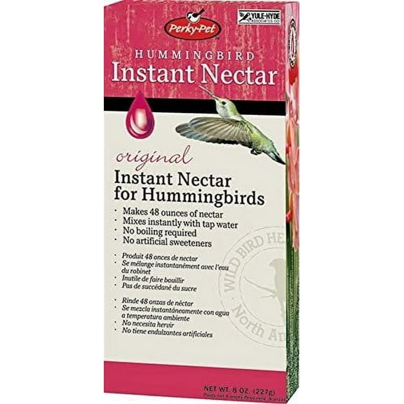 Perky-Pet Instant Nectar Box Original Red - Hummingbird Nectar - 3 Pack, 8-Ounce