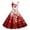 Brick Red, variant on Womens Retro Halloween Print Casual Long Dress - Funny Graphic Strap Sundress for Party Vacation