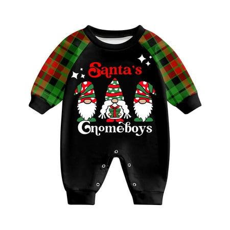 

Act Now! HIMIWAY Christmas Pajamas Christmas Prints Family Matching Long Sleeve Tops+Pants Set Family Matching Sets Baby 12 Months