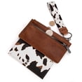 thumbnail image 6 of Wrangler Minimalist Wristlet Wallet with Phone Slot & RFID Protection & Smooth Zipper, Cow Brown, 6 of 7