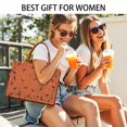 thumbnail image 5 of Large Capacity Tote Bag,Halloween Spider Web and Bats Handbag Fashion Luxury Tote Bag,15.7"x13"x 5.1" Inches,Laptop Compatible, 5 of 6