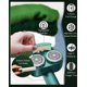 thumbnail image 4 of Afeitadora de tela recargable, removedor de pelusa eléctrico portátil inalámbrico, afeitadora de pelusa de doble cabezal, afeitadora de suéter con cuchillas dobles de 6 hojas (verde esmeralda) oso de fresa Electrónica, 4 of 5
