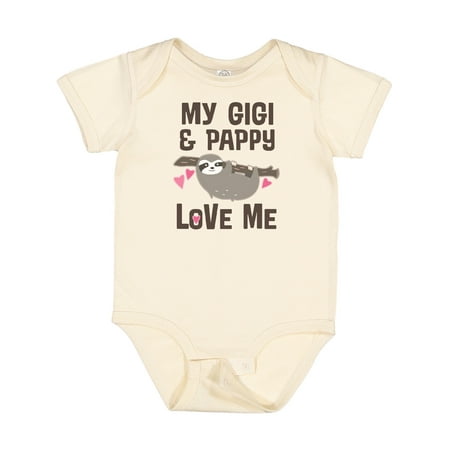 

Inktastic My Gigi and Pappy Love Me Gift Baby Girl Bodysuit