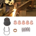 thumbnail image 3 of Kit de Accesorios de Antorcha de Cortador de Plasma, Fácil Instalación de Torcha de Plasma Consumibles 13 Piezas de Tamaña de Electrodos de Tamamo Estándar Para Trabajo de, 3 of 7