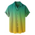 thumbnail image 1 of XDZJLR Mens Shirts Casual Short Sleeve Button Down Beach Tropical Summer Tops, 1 of 4