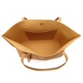 thumbnail image 5 of Dreubea Bolso de hombro de piel sintética suave para mujer, bolso de mano con borlas de gran capacidad, 5 of 5