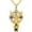 D, variant on St. Patrick Necklace for Men, 14K Gold Plated Abalone Cross Gift