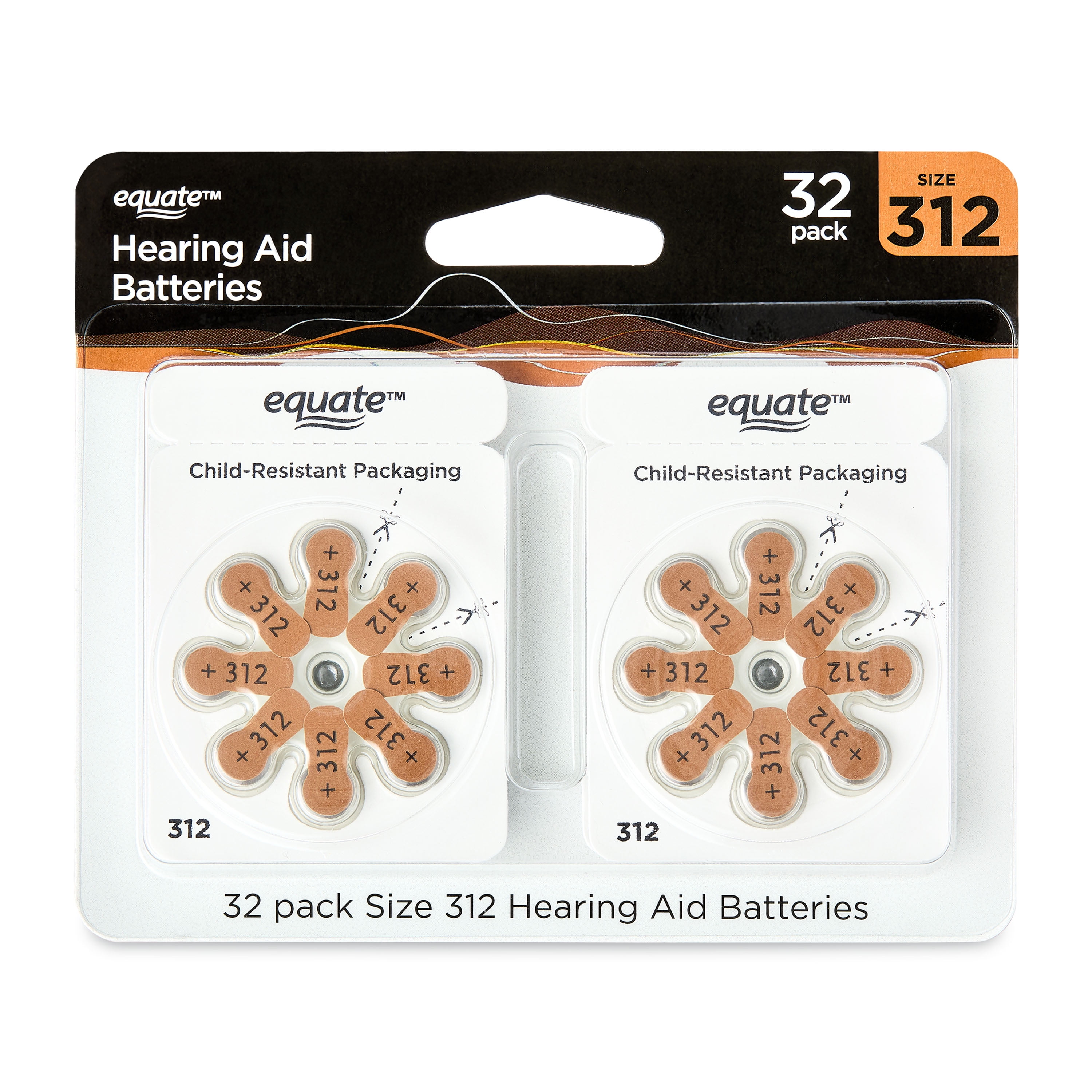 ZeniPower Size A312 PR41 Mercury Free Hearing Aid Batteries Pack