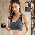 thumbnail image 2 of Ropa interior deportiva de alta resistencia a prueba de golpes para mujer, chaleco de yoga de talla grande para correr, fitness, sujetador deportivo con espalda hueca que absorbe los golpes, 2 of 5