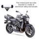 thumbnail image 5 of Tubo De Impuestos De Motocicleta Impermeable Universal Moto Decorativa Tubo De Disco De Impuestos Seguros Soporte De Disco De Impuestos De Motocicleta De Aleación Marco De Soporte Cilíndrico De Serendint VI005971-00, 5 of 7