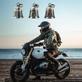 thumbnail image 4 of Men Vintage Punk Style Wing Design 3D Design Motorcycle Guardian Bell Evil Spirit Trap Bell Biker Good Luck Charm Cross Pendant Bell BLACK, 4 of 8