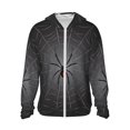thumbnail image 1 of Fotbe Black Spider On Web Chaqueta con Protección Solar UPF 50+ para Hombre y Mujer, Camisa con Capucha y Bolsillos-Small, 1 of 7