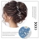 thumbnail image 4 of Jumpingount Diademas de boda elegantes, ligeras y cómodas de llevar, enredaderas para el pelo de boda, plateadas Type3 NO3, 4 of 6