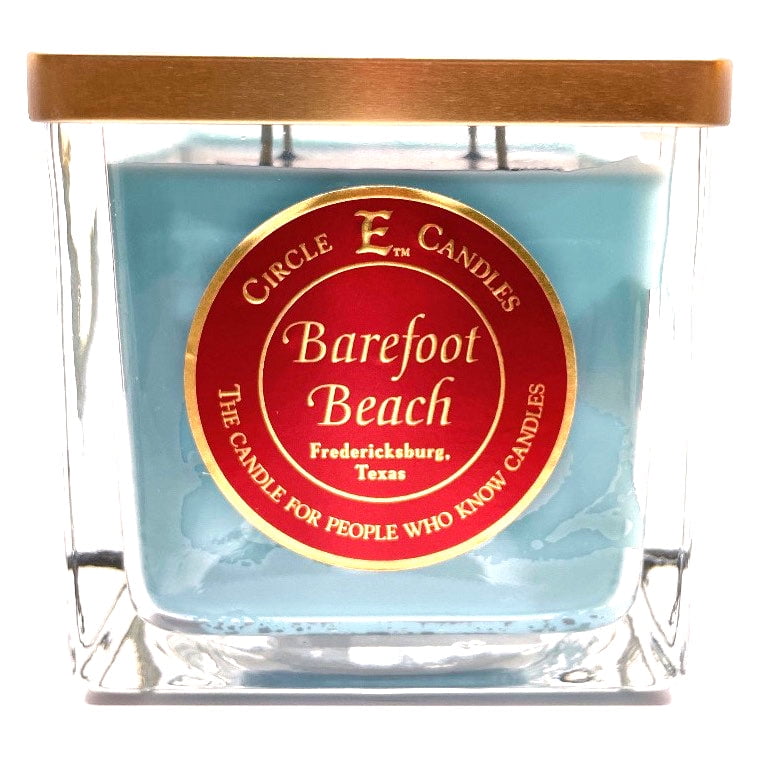 Circle E Candles, Barefoot Beach Scent, Large Size Jar Candle, 43oz, 4