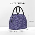 thumbnail image 2 of Fotbe Lavender Flowers Pattern Lunch Bag, Insulated Lunch Box, Small Leakproof Cooler Food Lunch Containers Reusable High Capacity Lunch Tote Bags for Work, Travel, Outdoor, 2 of 6