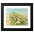 thumbnail image 2 of Vasily Vereshchagin 18x15 Black Modern Framed Museum Art Print Titled - Spying Out (1873), 2 of 5