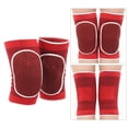 thumbnail image 4 of Almencla Genouillères Protectrices Pro Éponge Épaisse Évitement Genouillère Rouge, 4 of 8