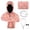 Pink, variant on Unisex Lightweight Medieval Cloak Soft Hooded Cape for Halloween Party Costume Cosplay and Daily Casual Outfit Pink