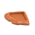 thumbnail image 4 of Bebedero para tortugas, alimento para reptiles, adorno para acuario, decoración de hábitat, agua para tortugas Marrón, 4 of 9