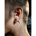 thumbnail image 2 of FaithHeart Men Earrings Viking Wolf Teeth Fung Black Stone Stud Earrings for Men Women Stainless Steel Hypoallergenic Retro Tribal Style Jewlery Gift for Boyfriend Dad, 2 of 7