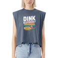 thumbnail image 2 of EcoLoom Dink Responsibly Pickleball Cap Sleeve Muscle Crop Shirt Women Sleeveless Baby Tee, 2 of 5