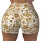 thumbnail image 2 of Fotbe Indian Paisley Shorts Sin Costuras – Shorts Deportivos de Cintura Alta para Mujer, Elásticos para Gimnasio, Yoga, Running o Ciclismo-X-Large, 2 of 8