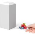 thumbnail image 1 of Mini Disposable Appetizer Plates - 1200 Pack 2.95 In. x 2.95 in. White Plastic Dessert Plates - Elegant Design for Weddings, Birthdays, and Formal Parties - Stackable and Convenient - BPA Free, 1 of 8