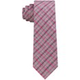 thumbnail image 1 of Calvin Klein Mens Infinite Check Self-tied Necktie, Pink, One Size, 1 of 1