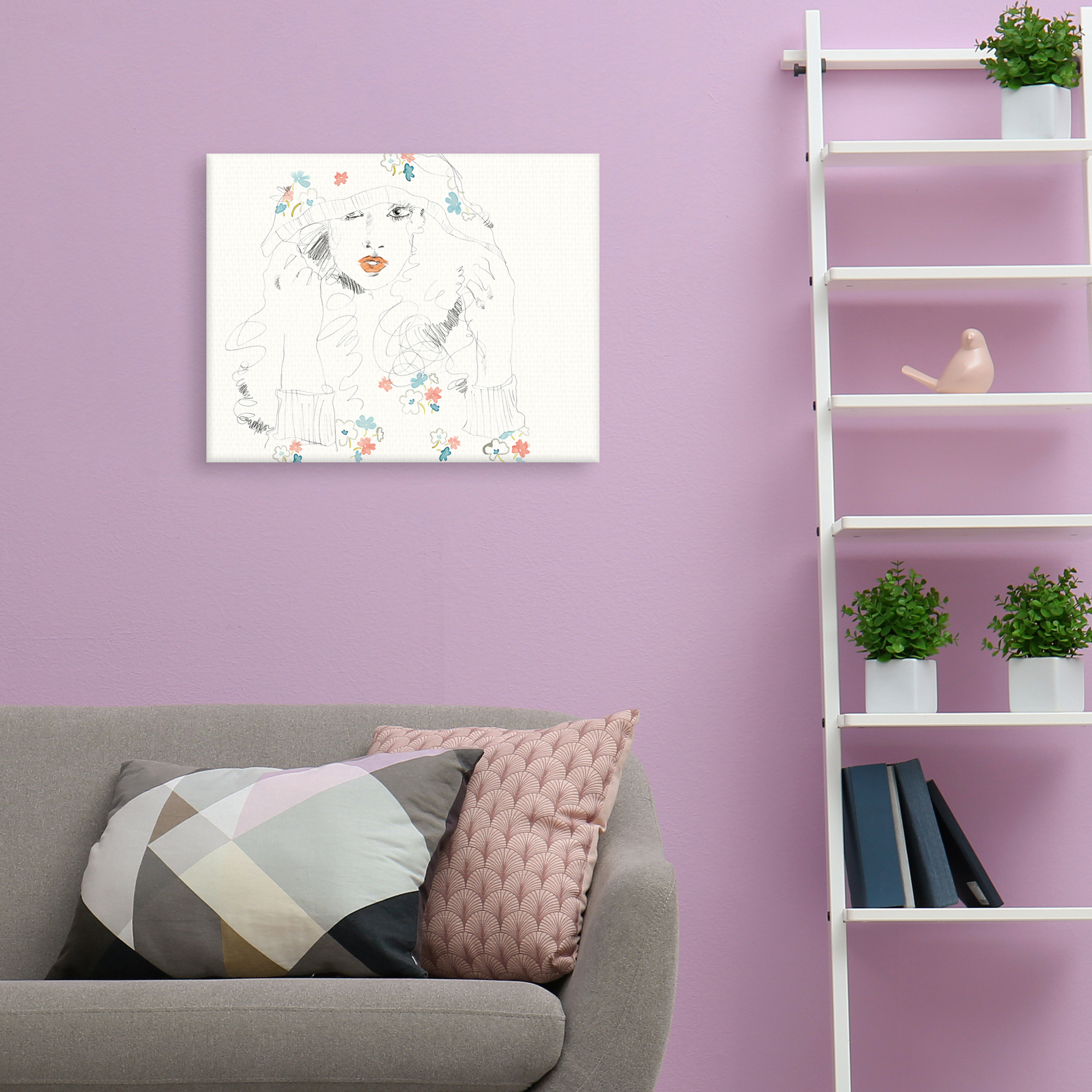 The Girl Style by Aurora Bell Canvas Art Print
