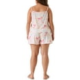 thumbnail image 4 of DARING DIVA Women's Plus Size Strawberry Pattern Pajamas Set 1X White, 4 of 6