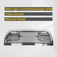 thumbnail image 2 of Kojem Front Hood Bumper Grille Replacement Shell Big Horn Horizontal Style For 2010-2018 Ram 2500 3500 4500 (Chrome W/O Lights), 2 of 8