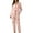Pink, variant on Women Casual Lapel Button Peach Plaid Print Two Piece Long Sleeve Pajamas Pajamas Suit Tall Silk Pajamas Pajamas Women Two Piece Pajamas Short Set Ladies Pajamas Junior Pajamas Sleepwear Short